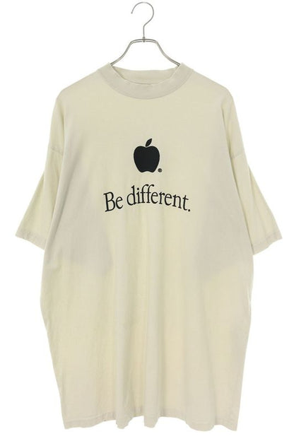 Balenciaga 22AW 712398 Tnvb3 Be Different Embroidery T-shirt Men 2