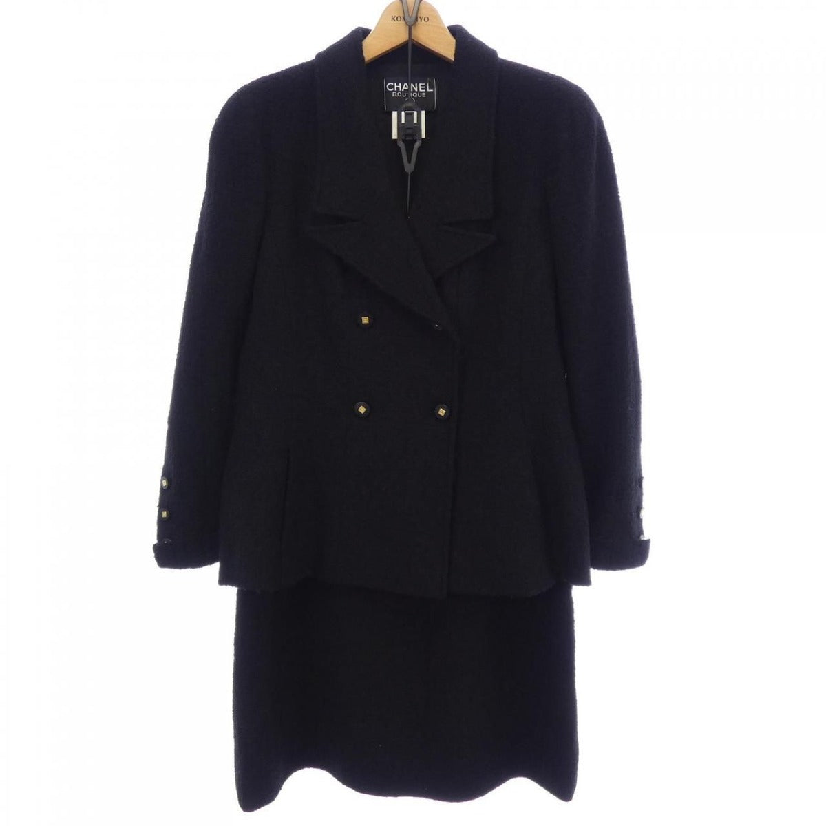 Chanel Vintage Suit Black 46