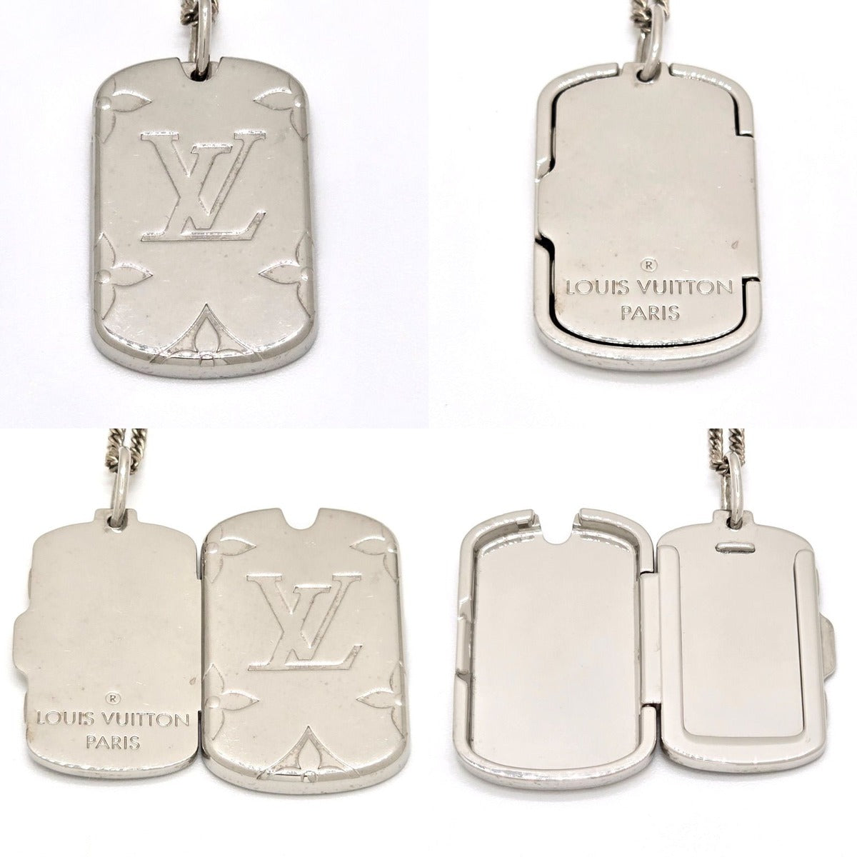 Louis Vuitton Locket Necklace Monogram LV Signature Flower — view 5