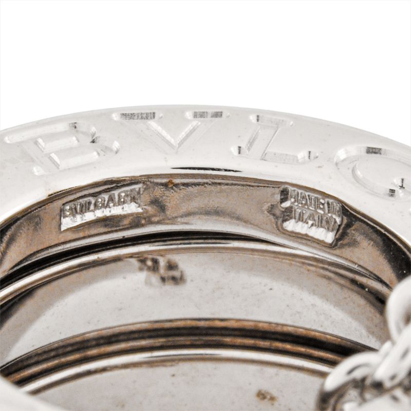 Bulgari Bvlgari Bee Zero One Pendant Necklace 18K White Gold 119g White Togo