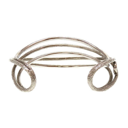 Christian Dior CD Logo Metal Silver Bracelet Bangle 0029 Christian Dior