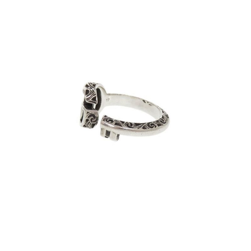 Gucci Double G Silver 925 Size Approx 15-16 (#17) Ring 1241 Gucci