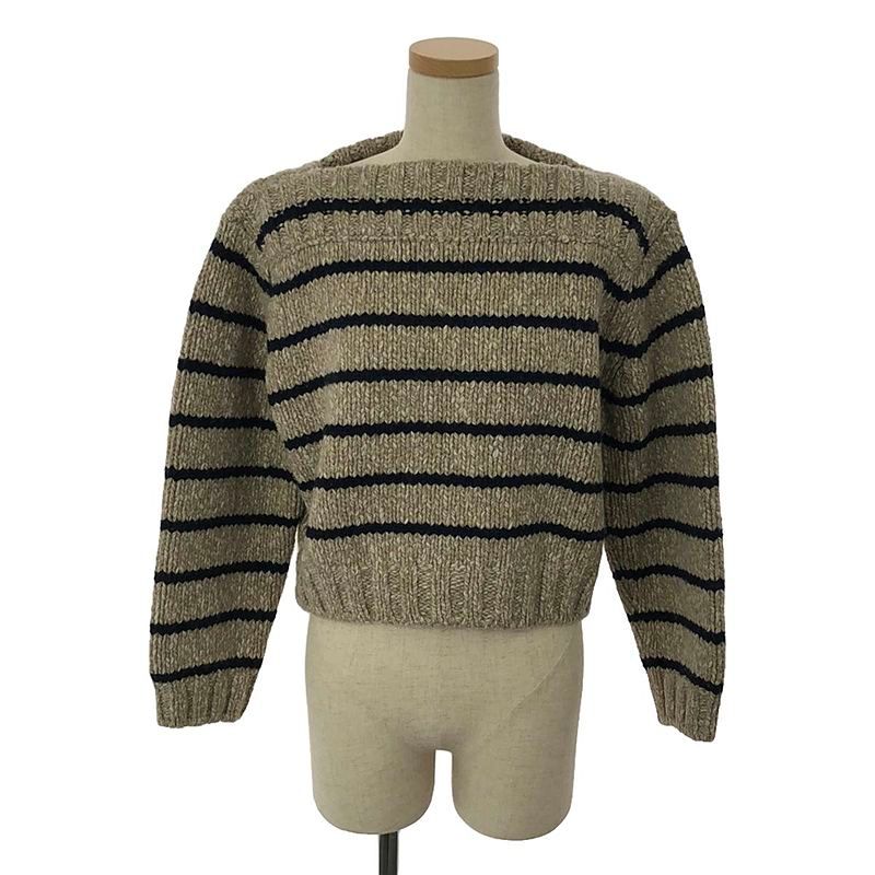 Celine - 2023aw - Mariniere BOAT NECK Sweater IN WOOL Crewneck Knitwear - S -