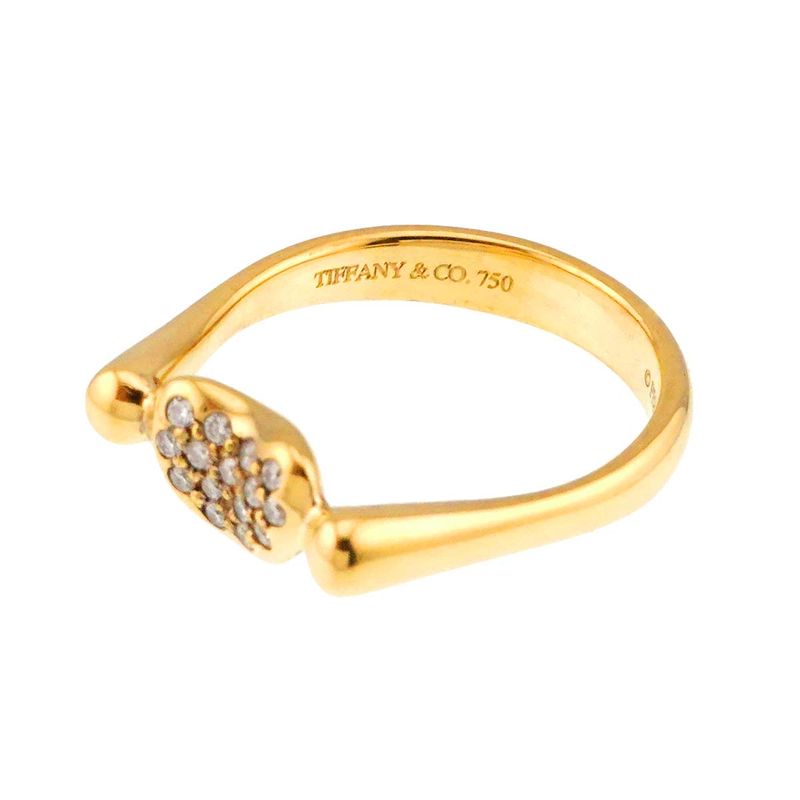 Tiffany & Co Tiffany & Co Bean #11 Ring Diamond 18K YG Yellow Gold 750 Ring