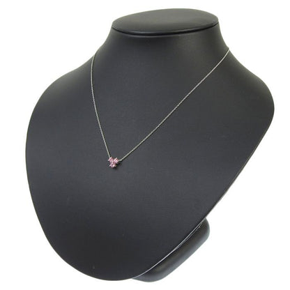 Tiffany & Co Aria Pink Tourmaline Necklace 18K White Gold 750 White Gold Pink