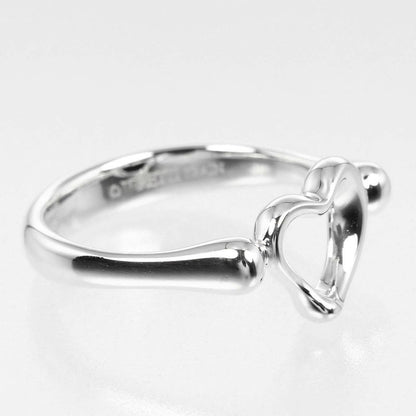 Tiffany & Co Open Heart Silver 925 Size 8 Ladies 2.5g Ring