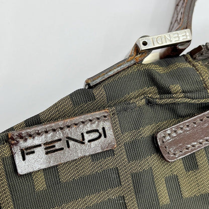 Fendi Shoulder Bag Zucca Scratch Yes 16161 001 Brown