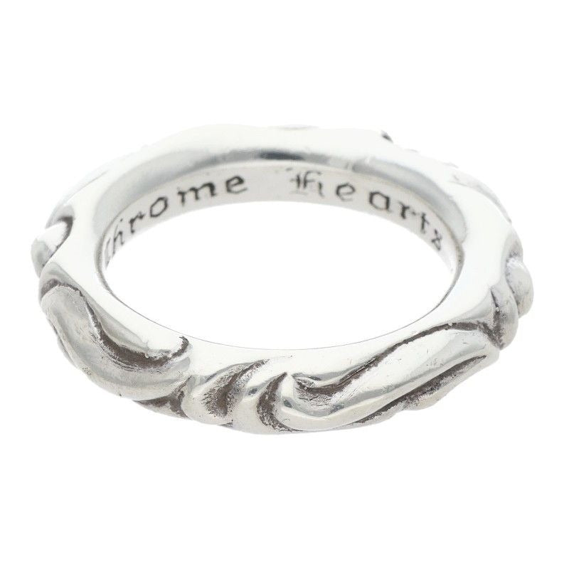 Chrome Hearts Scrl Band Scroll Silver Ring