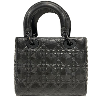 Christian DIOR Diamond Cannage 2WAY Shoulder Bag Handbag Bag Cabasn Brand Black