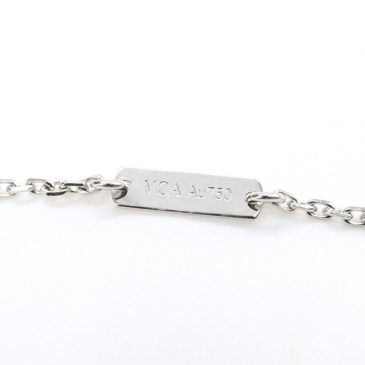 Van Cleef & Arpels Necklace Lotus Diamond Mini 38 42.5 cm 18k White Gold — view 3