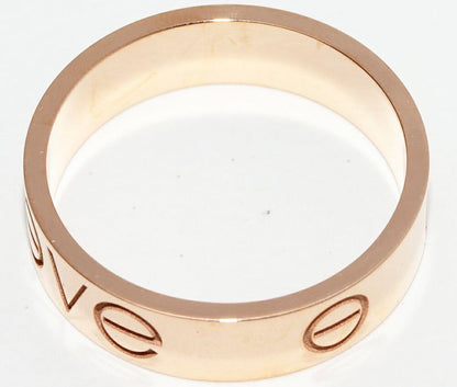 Cartier Ring 18K Pink Gold Lovering LOVE Ring Width 55mm (022in) Limited