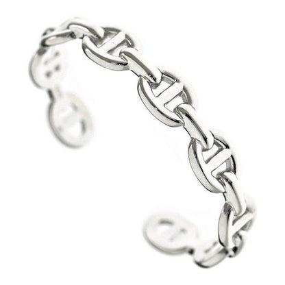 Hermes Bracelet Bangle Silver — view 3
