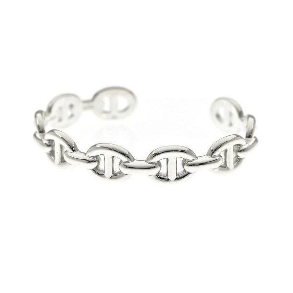 Hermes Bracelet Bangle Silver