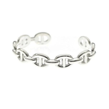 Hermes Bracelet Bangle Silver