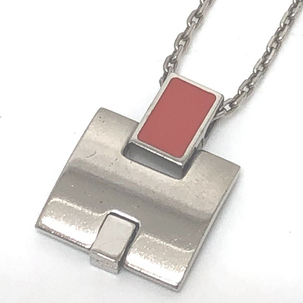 Hermes Necklace Motif Irene Metal Silver