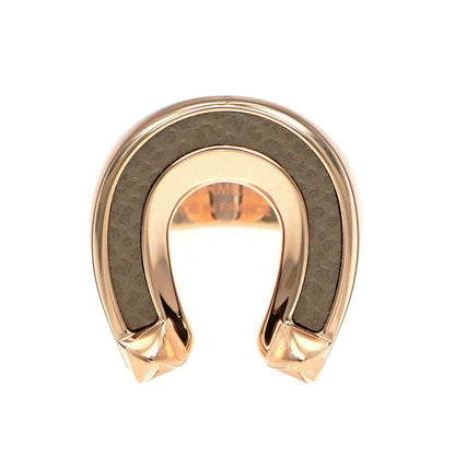 Hermes Joquette Ring GM Size 53 Etoupe Rose Gold Accessories