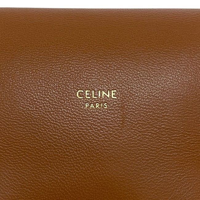 Celine Shoulder Bag Fon Shoulder Black Brown Triomphe