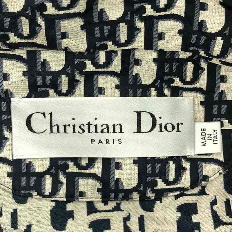Christian DIOR | Oblique Technical Taffeta Jacquard Anorak Jacket BEE Embroidery
