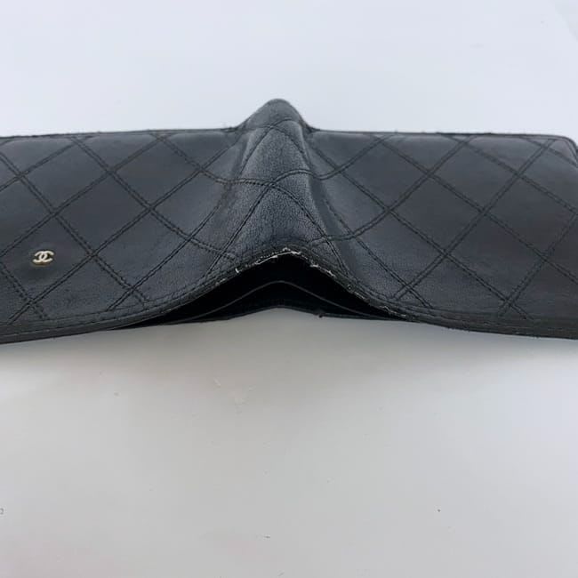 Chanel Bifold Wallet Black Bicolore