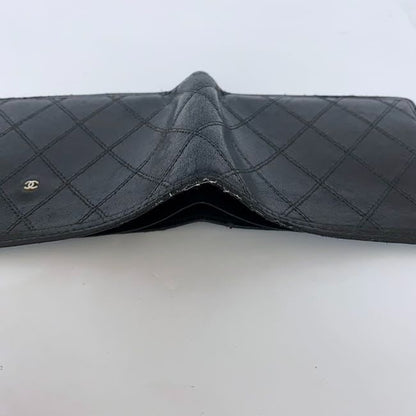 Chanel Bifold Wallet Black Bicolore