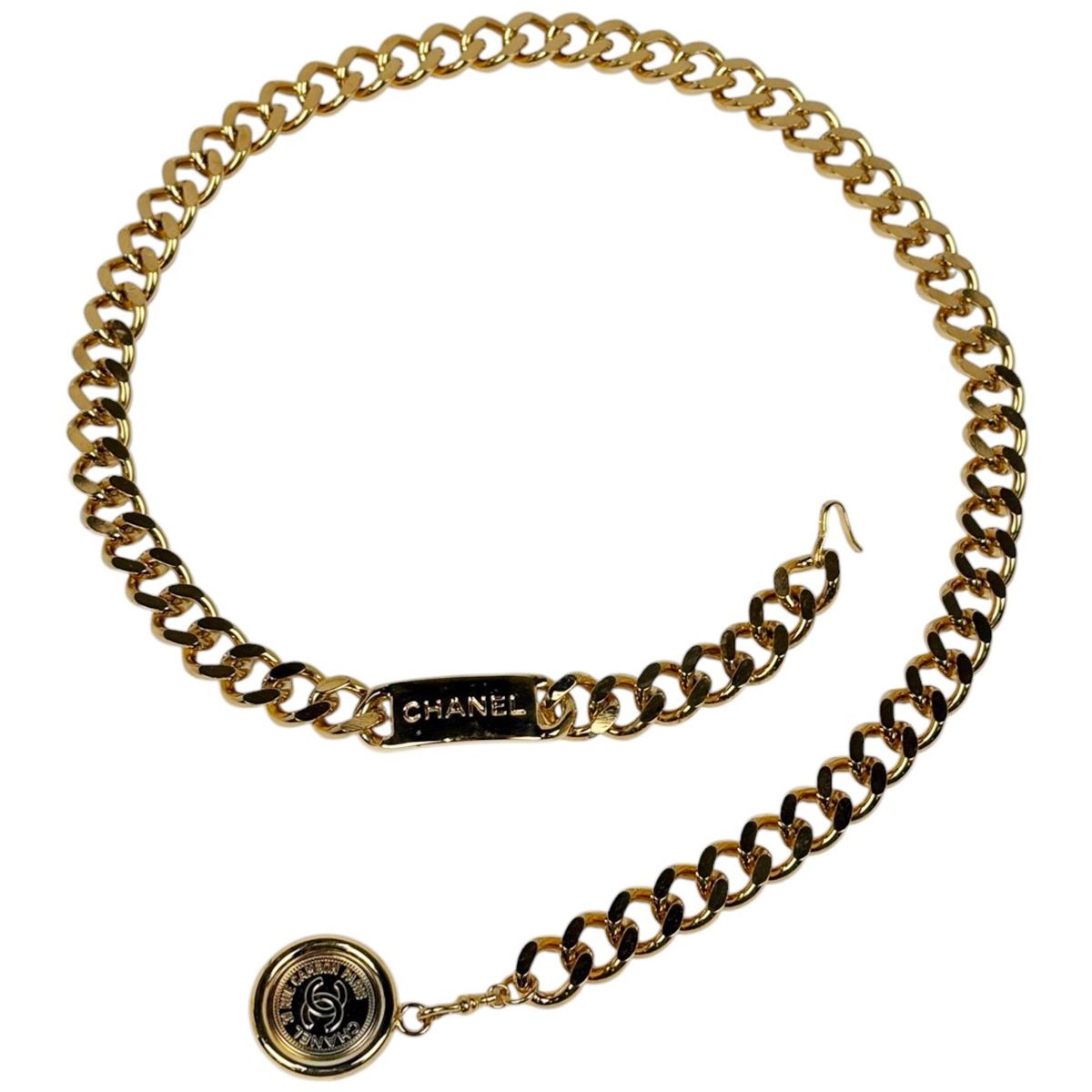 Chanel CC Logo Chain Belt 31 Rue Cambon Gold Plated