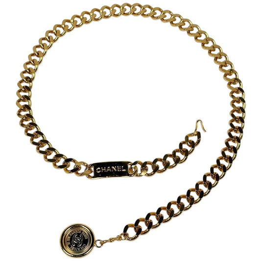 Chanel CC Logo Chain Belt 31 Rue Cambon Gold Plated