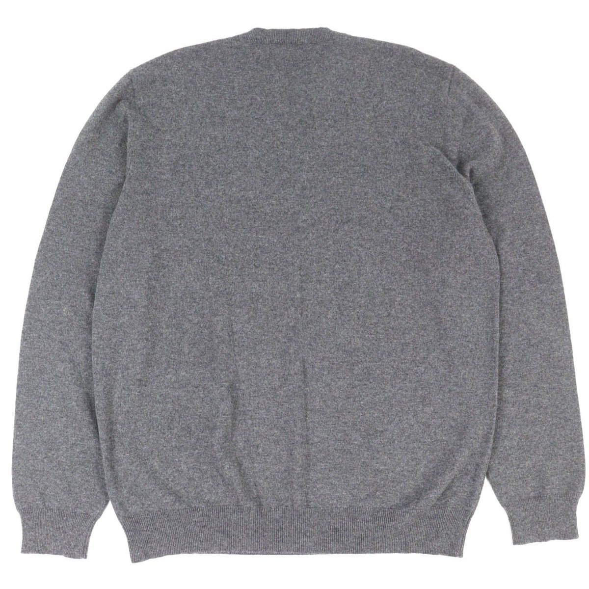 Hermes Chess and Shadow Cashmere Horse Crew Neck Long Sleeve Knit Sweater Gray — view 2