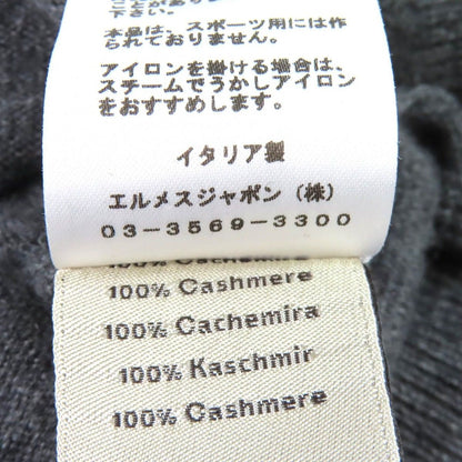 Hermes Chess and Shadow Cashmere Horse Crew Neck Long Sleeve Knit Sweater Gray — view 6