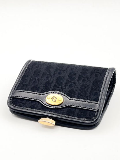 Christian DIOR Coin Case Wallet Coin Purse Trotter 36bs169