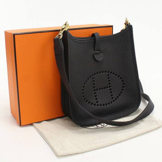 Hermes Evelyn TPM Crossbody Shoulder Bag Taurillon Clemence Engraved W Ladies