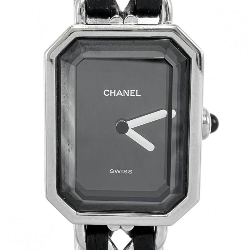 Chanel Watch Premiere L Battery Operated Black Dial SS QZ