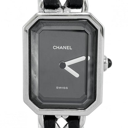 Chanel Watch Premiere L Battery Operated Black Dial SS QZ