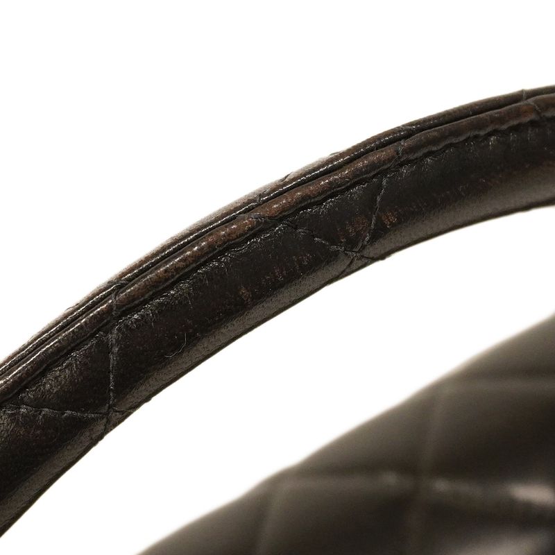 Chanel Handbag Matelasse Parent And Child Bagslam Skin Black Gold Hardware Women