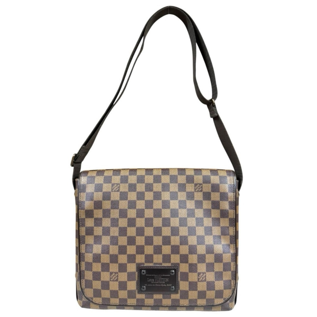 Louis Vuitton Brooklyn MM Damier Shoulder Bag Canvas Brown Model