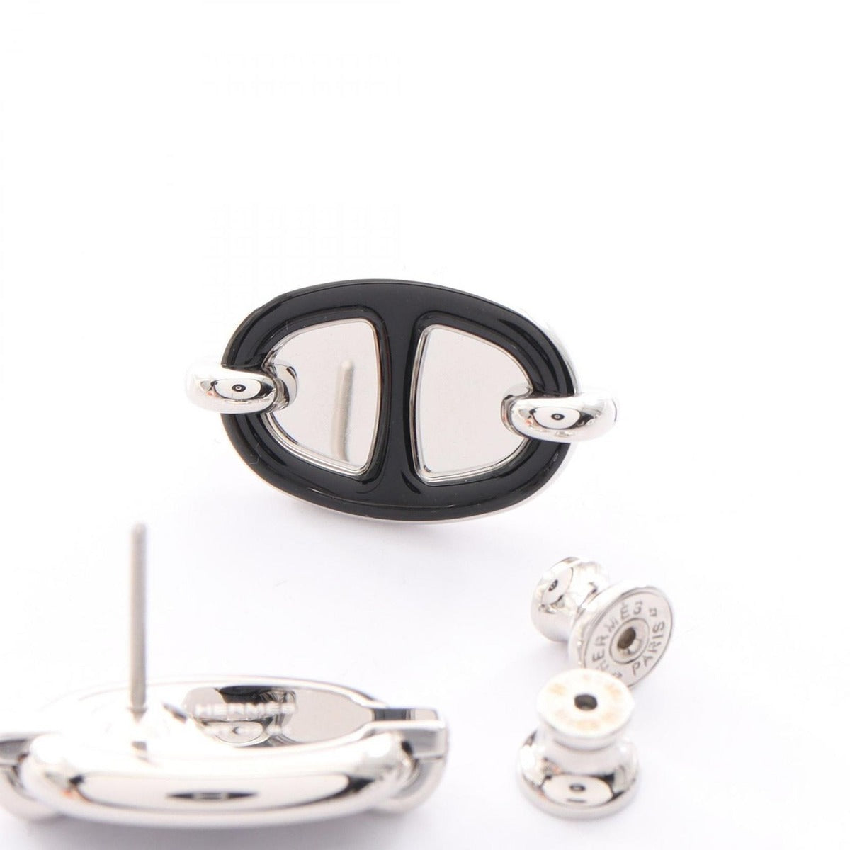 Hermes Earrings Mini Maillon Stainless Steel — view 5