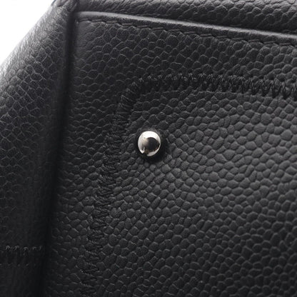 Chanel Choco Bar Black Leather Calf Boston Bag — view 7