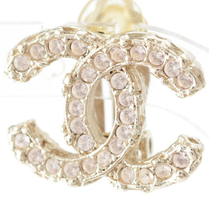 Chanel A13C GP Coco Mark Stone Earrings Accessories Pink