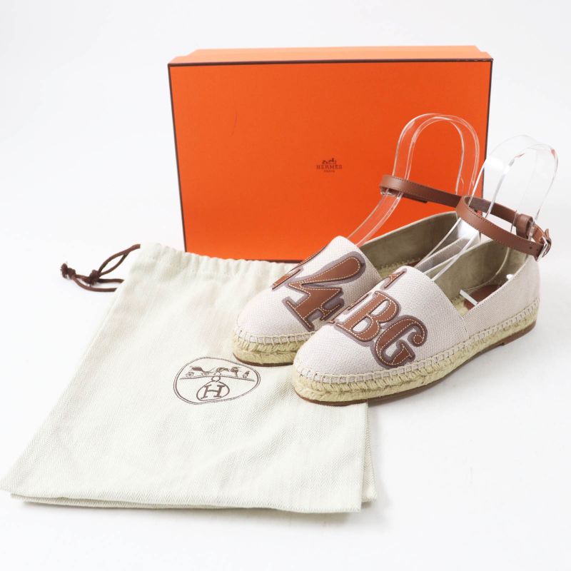 Hermes Indirizzo Noisette GOLD Van Cattle Faubourg Patch Calf Toile Ash