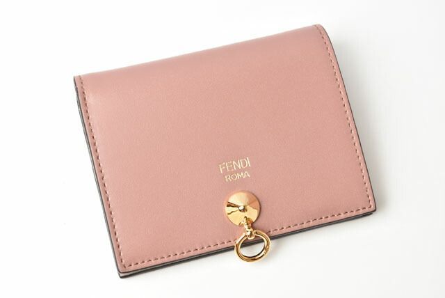 Fendi Wallet Fendi Foldable Wallet BY THE WAY Calf Leather ROSE 8m0387