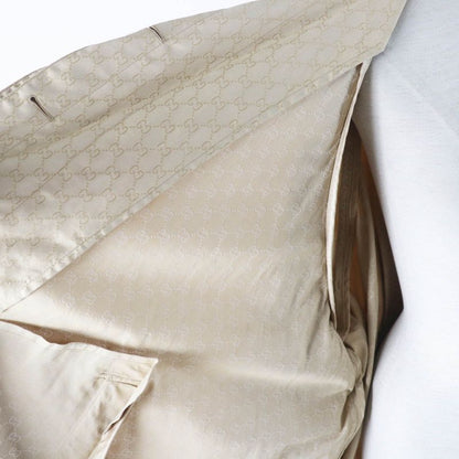 Gucci 2024 771441 GG Pattern Belted Wide Sleeves Oversilhouette Long Single