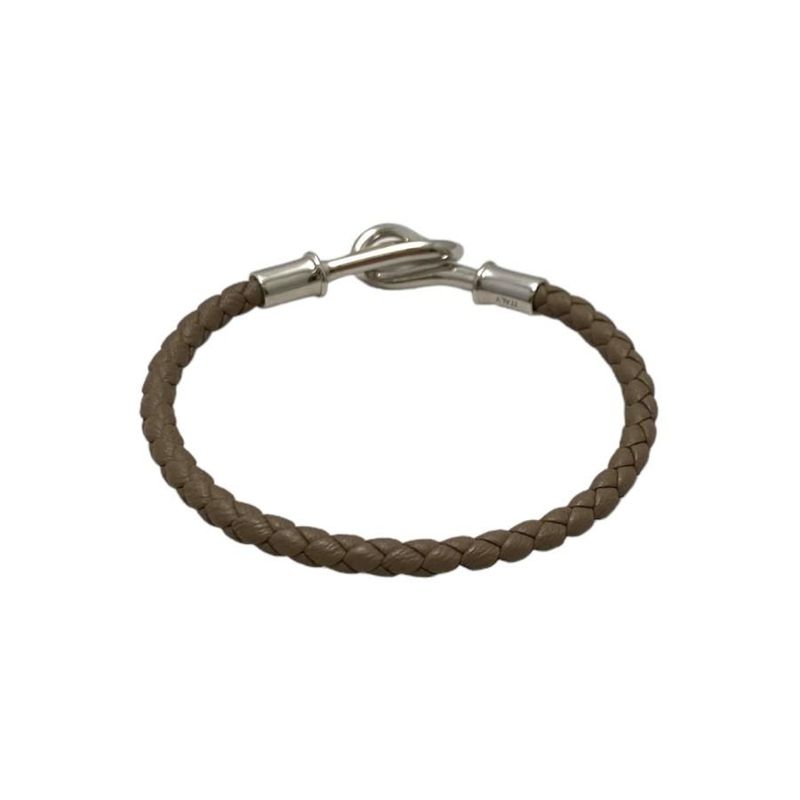 Hermes Bracelet Jumbo Breath Etoupe Glazed Silver Hardware Hermes
