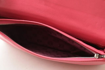 Loewe Clutch Bag Second Bag Loewe Clutch Pouch Lamb Leather Anagram Fuchsia