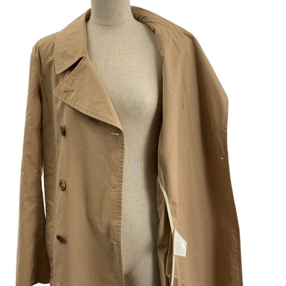 Celine - Phoebe Period Logo Button Belted Double Coat - 36 - Beige - Women's