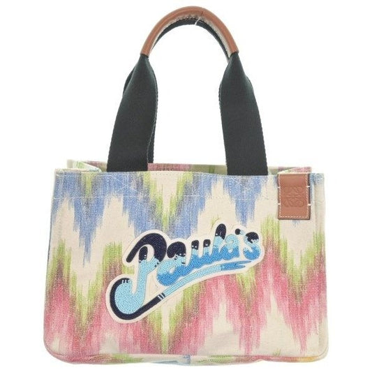 Loewe Tote Canvas White Red Blue. Etc