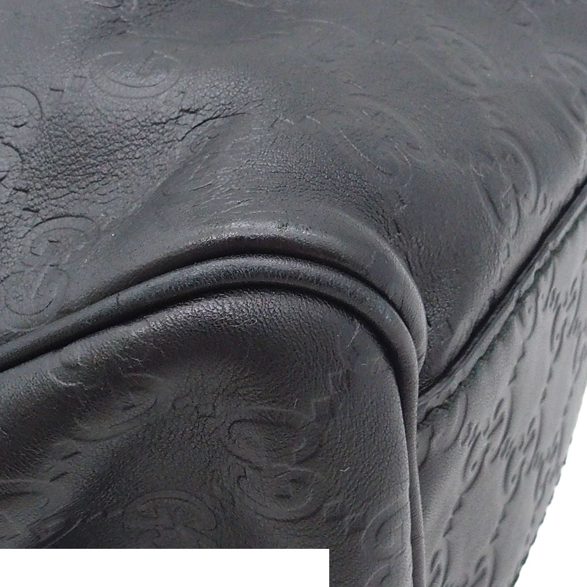 Gucci Sookie Black Guccissima Leather Tote Bag — view 7