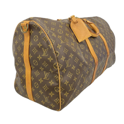 Louis Vuitton Boston Bag Monogram Keepall Bandouliere 55 Brown — view 2