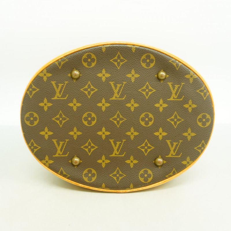 Louis Vuitton Tote Bag Monogram Bucket GM M42236 Brown Ladies