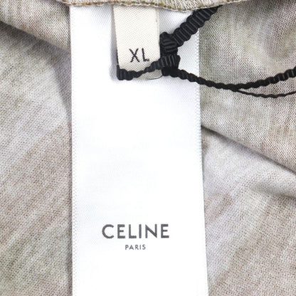 Celine 22SS 2x681246q Loose Logo T-shirt Cotton Logo Print Camouflage Pattern