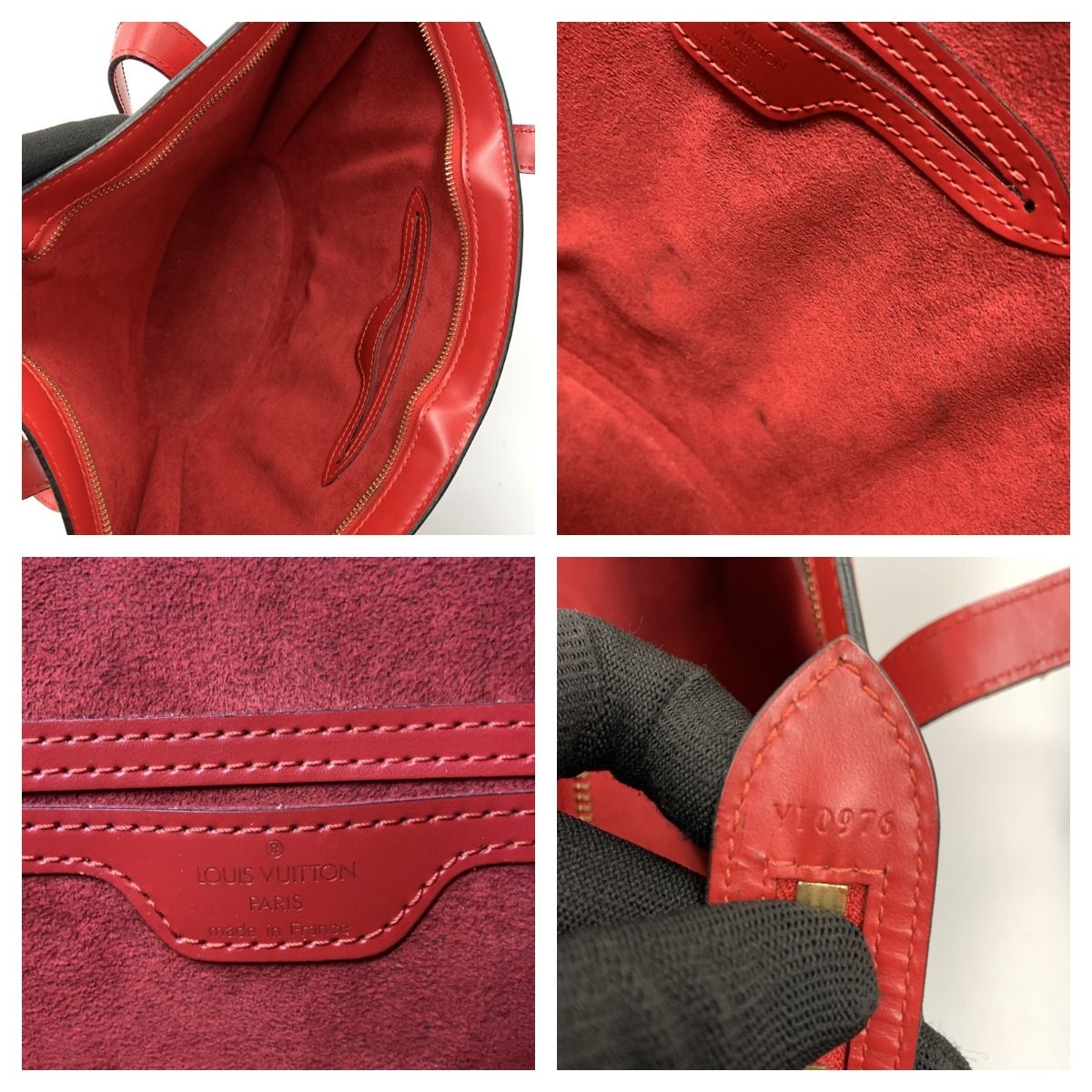 Louis Vuitton Epi Saint-Jacques Shopping Shoulder Bag M52277 Red