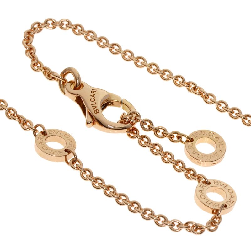 Bvlgari B-zero1 Bee Zero1 Design Legend Diamond Necklace 18K Pink Gold Ladies